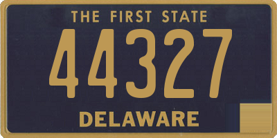 DE license plate 44327