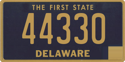 DE license plate 44330