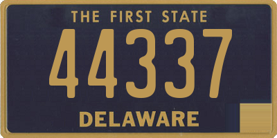 DE license plate 44337