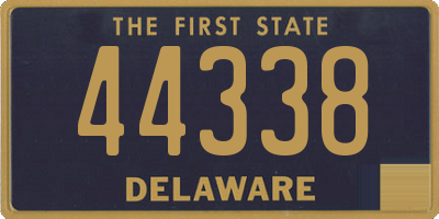 DE license plate 44338