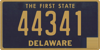 DE license plate 44341