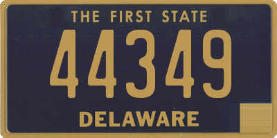 DE license plate 44349