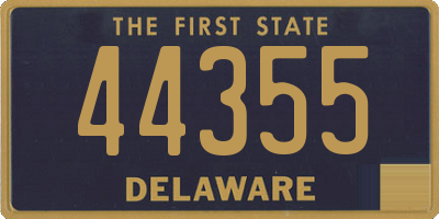 DE license plate 44355