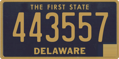 DE license plate 443557