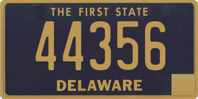 DE license plate 44356