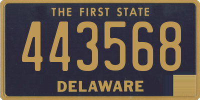 DE license plate 443568