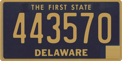 DE license plate 443570