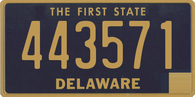DE license plate 443571