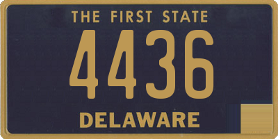 DE license plate 4436