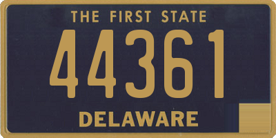 DE license plate 44361