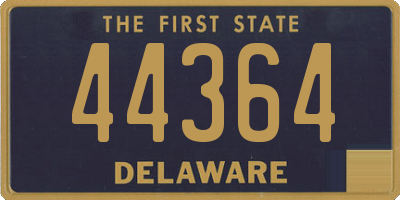 DE license plate 44364