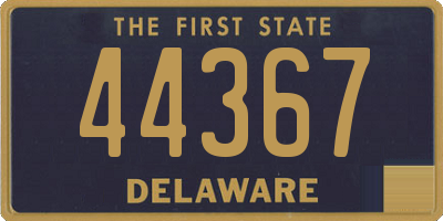 DE license plate 44367