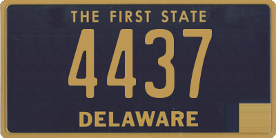 DE license plate 4437