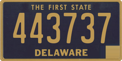 DE license plate 443737