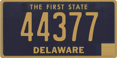 DE license plate 44377