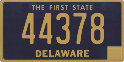 DE license plate 44378