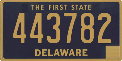 DE license plate 443782