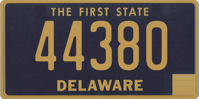 DE license plate 44380