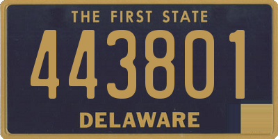 DE license plate 443801