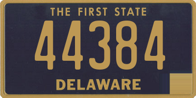 DE license plate 44384