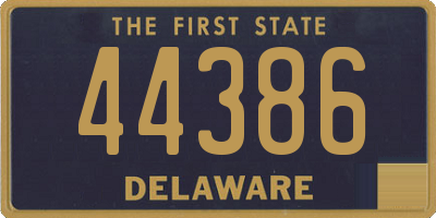 DE license plate 44386