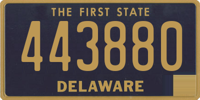 DE license plate 443880