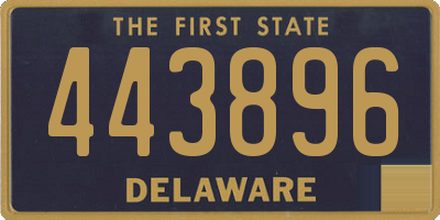DE license plate 443896