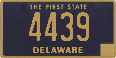 DE license plate 4439