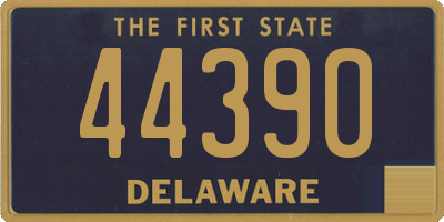 DE license plate 44390