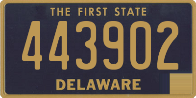 DE license plate 443902