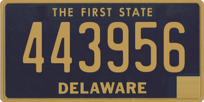 DE license plate 443956