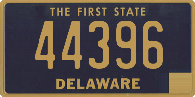 DE license plate 44396