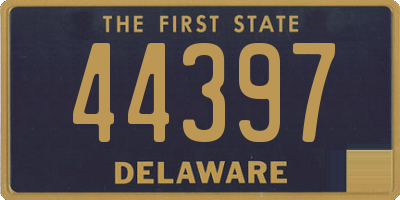 DE license plate 44397