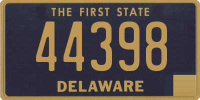DE license plate 44398