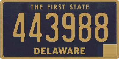 DE license plate 443988