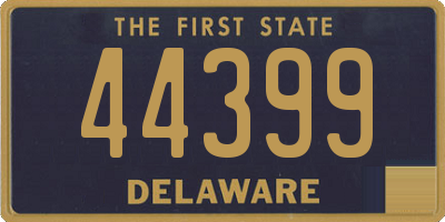 DE license plate 44399