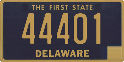 DE license plate 44401