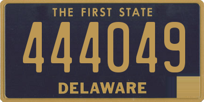 DE license plate 444049