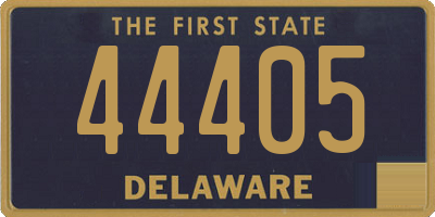 DE license plate 44405