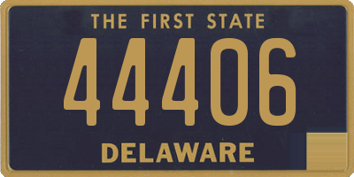 DE license plate 44406