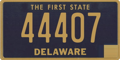 DE license plate 44407