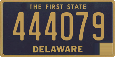 DE license plate 444079