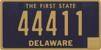 DE license plate 44411