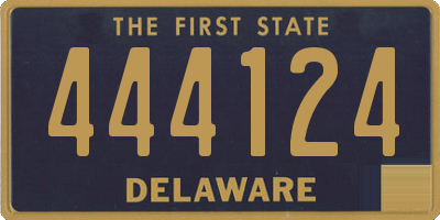 DE license plate 444124