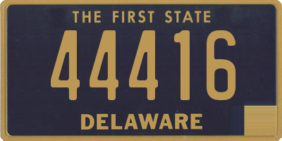 DE license plate 44416