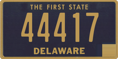 DE license plate 44417