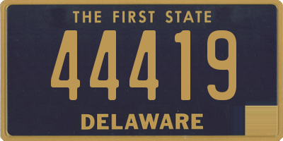 DE license plate 44419