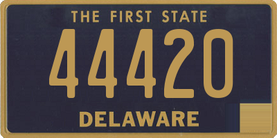 DE license plate 44420