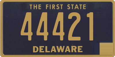 DE license plate 44421