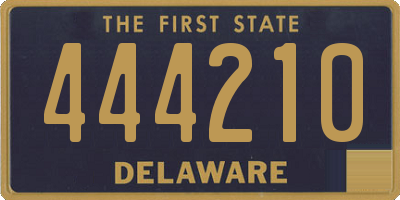 DE license plate 444210